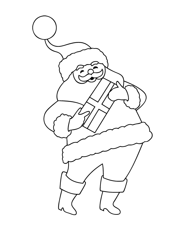 Santa Coloring Page