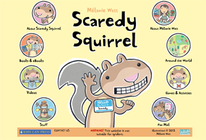 Scaredy Squirrel website