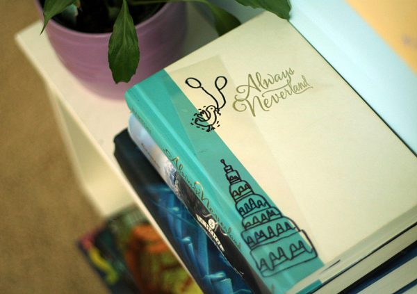 See-through bookmark craft with Sharpies