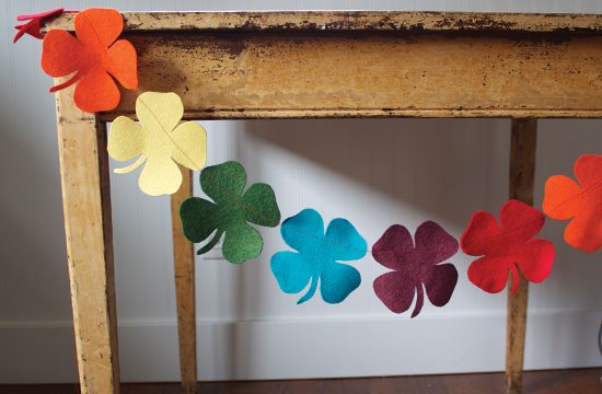 Rainbow Shamrock Garland