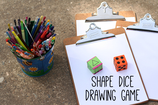 Shape Dice Drawing Game