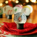 snow globe place card