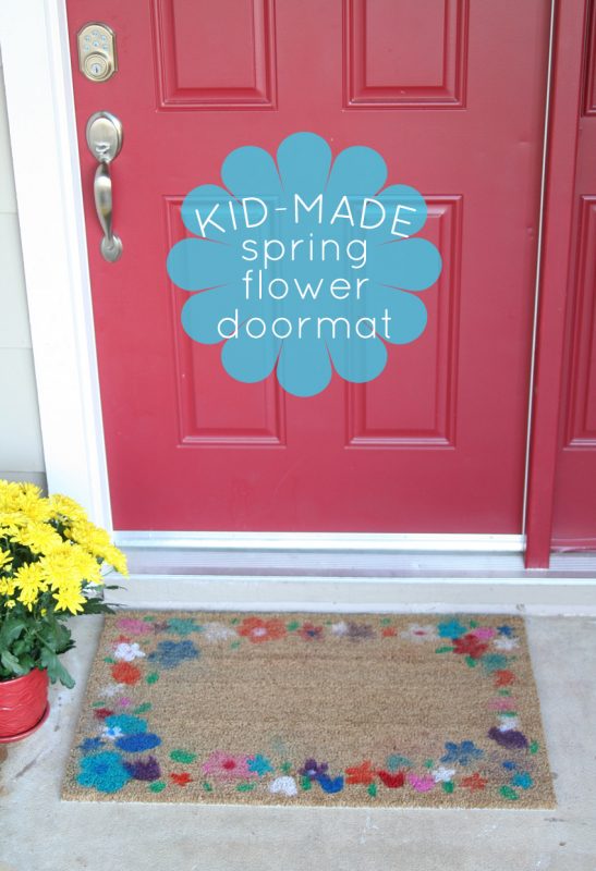 Spring Flower Doormat Kid-Made Project