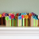 accordian fold spring flowers collage