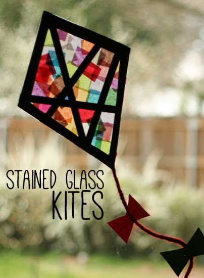 Stained Glass Apple Craft + Free Template