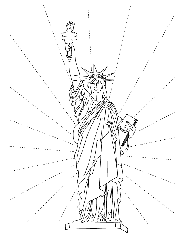 Statue of Liberty Coloring Page