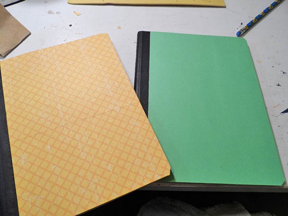 Decorated Composition Notebooks Yellow and Green