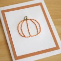Stitched Pumpkin Card