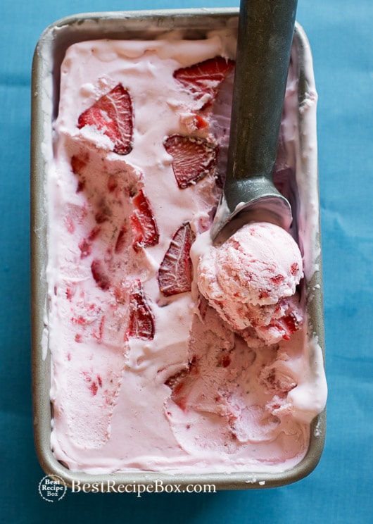 Easy Strawberry Ice Cream Recipe