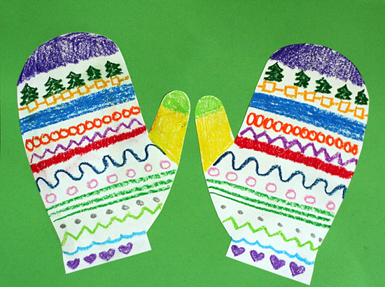 Silly Symmetrical Mittens Craft