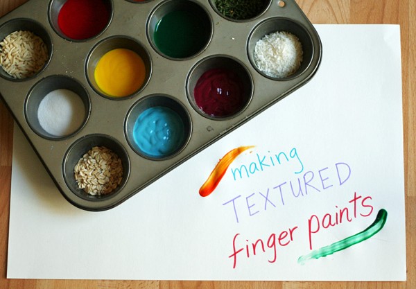 Exploring the sense of touch with textured finger paints