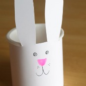 Recycled Easter Bunny Basket
