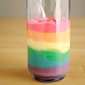 Layered Rainbow Pudding