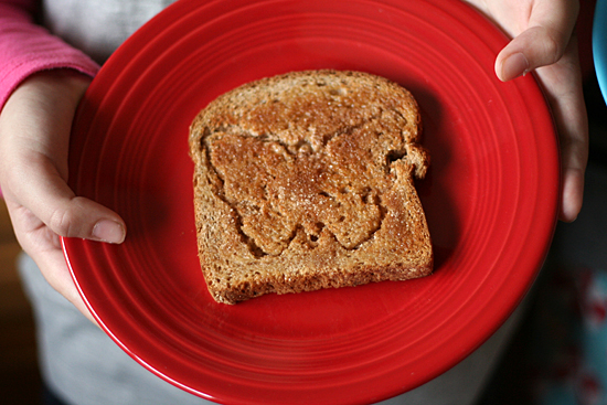 Cookie Cutter Toast Stamping