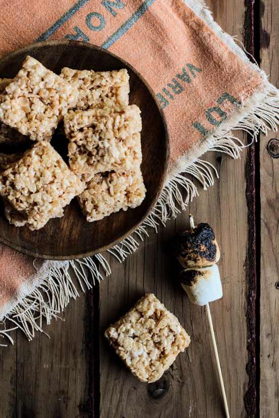 Toasted Marshmallow Rice Crispy Treats