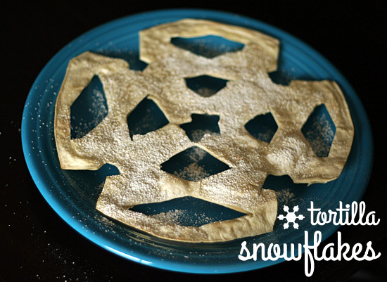 Tortilla Snowflakes