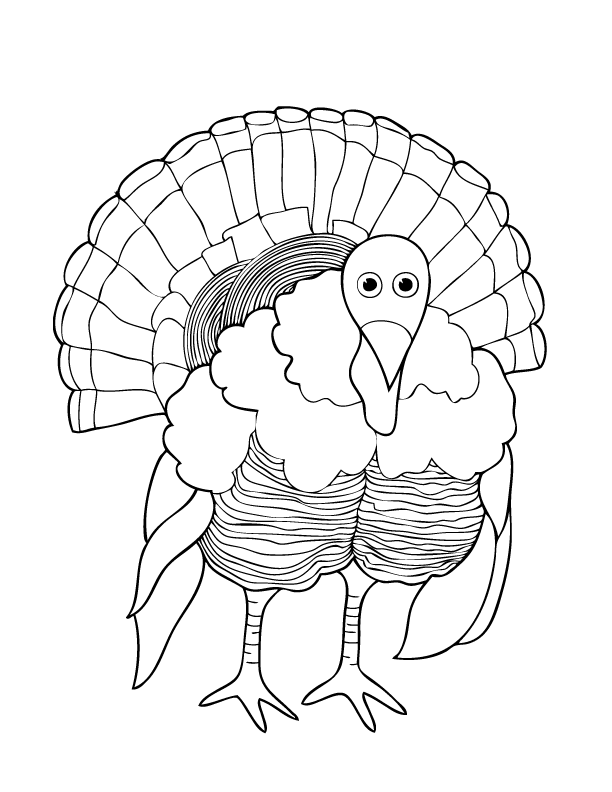 Turkey Coloring Page