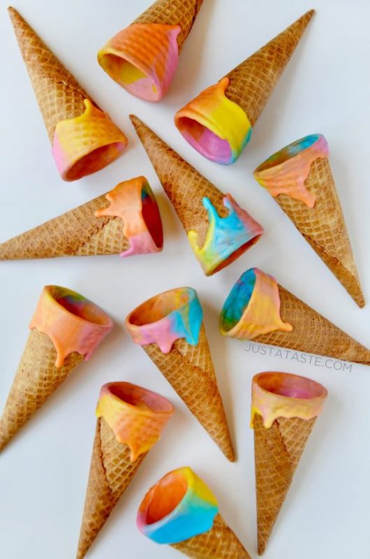 Unicorn Ice Cream Cones