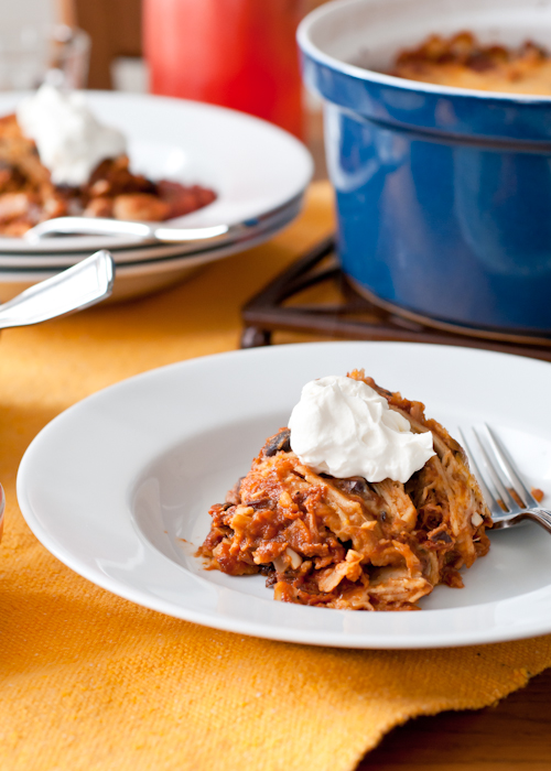 Chicken Black Bean Enchilada Pie Make and Takes