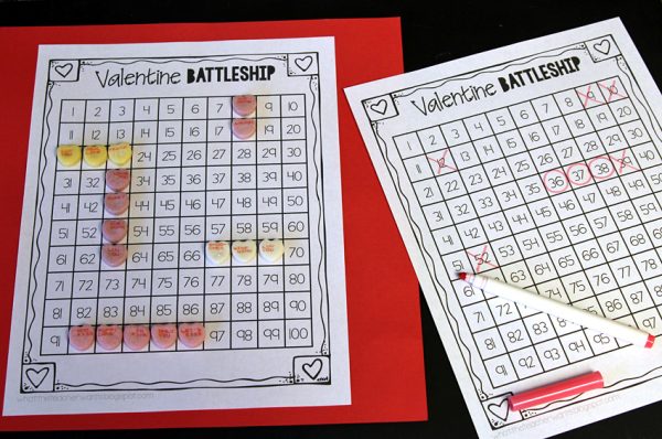 Valentine Battleship game