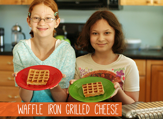 Kids in the Kitchen: Waffle Iron Grilled Cheese