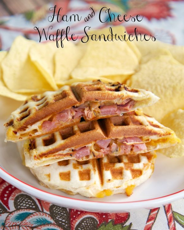 Ham & Cheese Waffle Sandwiches