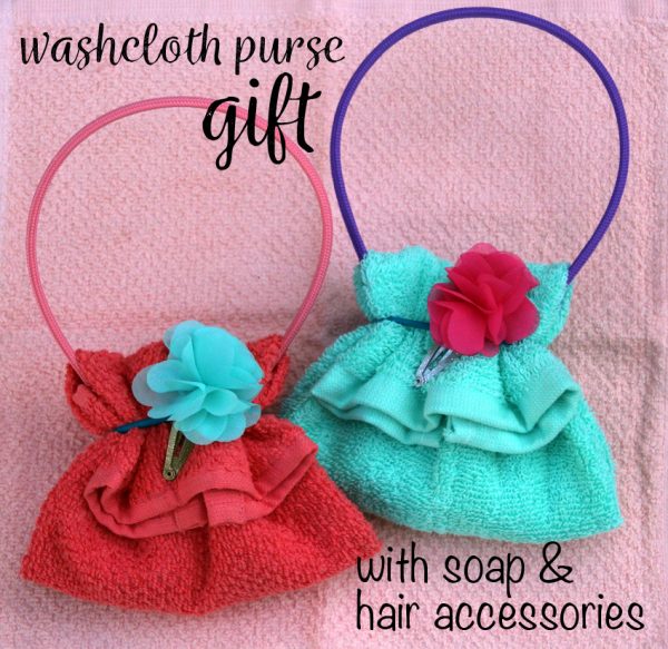 DIY Washcloth Purse - fun gift for kids!