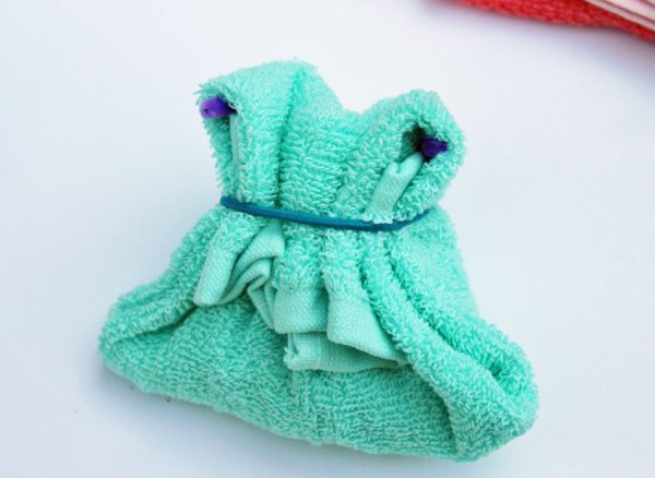 Cute washcloth purse gift idea