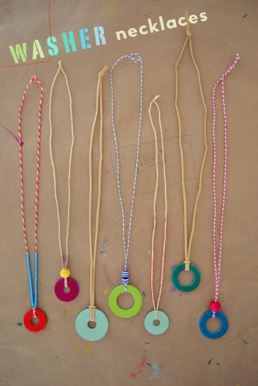 DIY Washer Necklaces