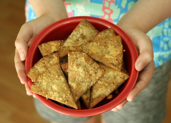 Whole Wheat Parmesan Pita Chips