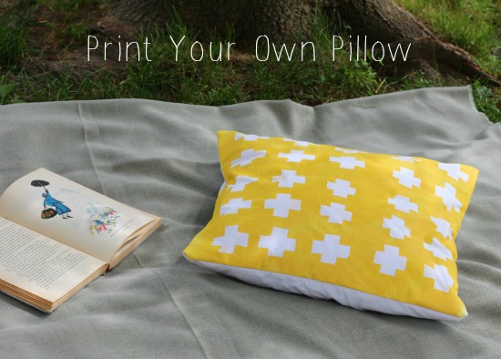 Criss-Cross Printed Pillow Cover
