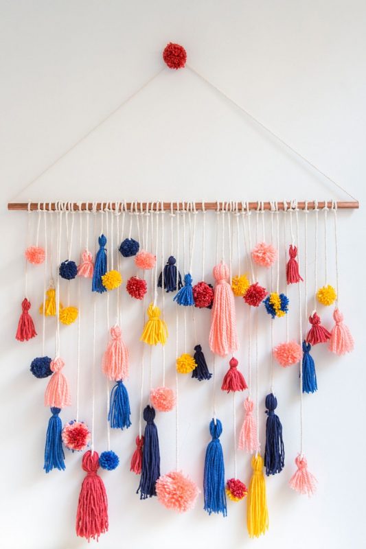 Pom-Pom Tassel Wall Hanging