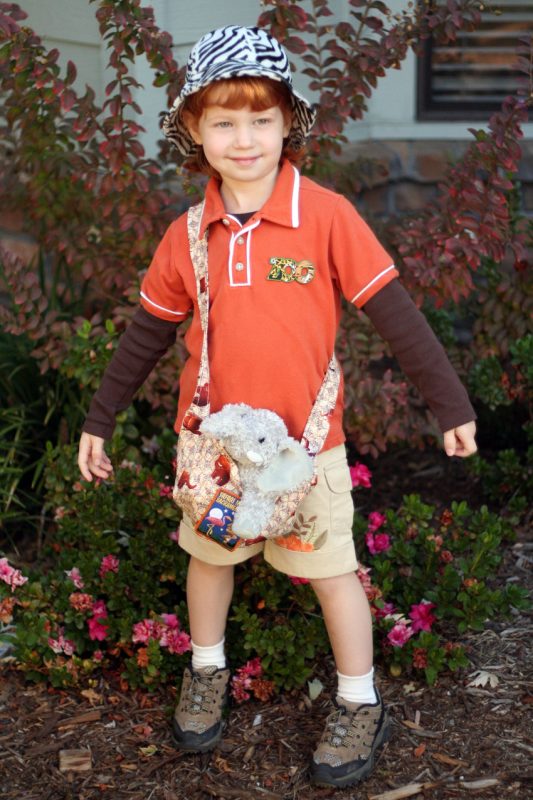 Use regular clothes and fun accessories to create a zoo keeper Halloween costume!