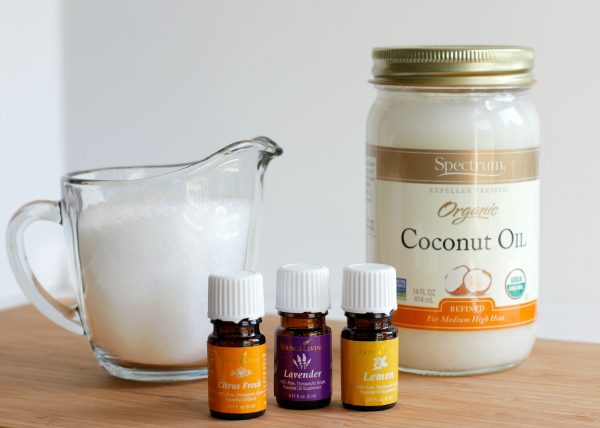 3 Ingredient Coconut Oil Salt Scrub