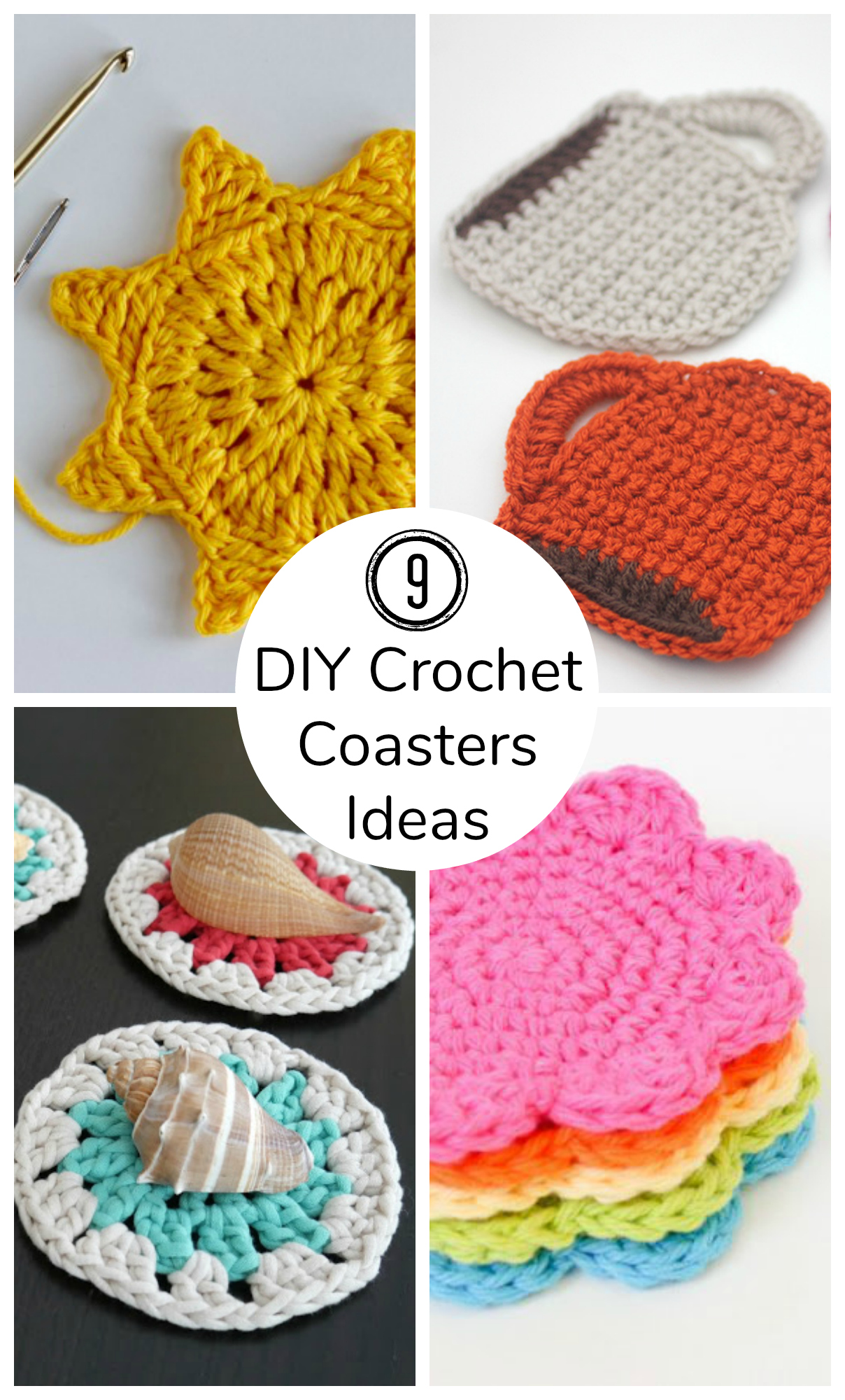 9 DIY Crochet Coasters Ideas to Make