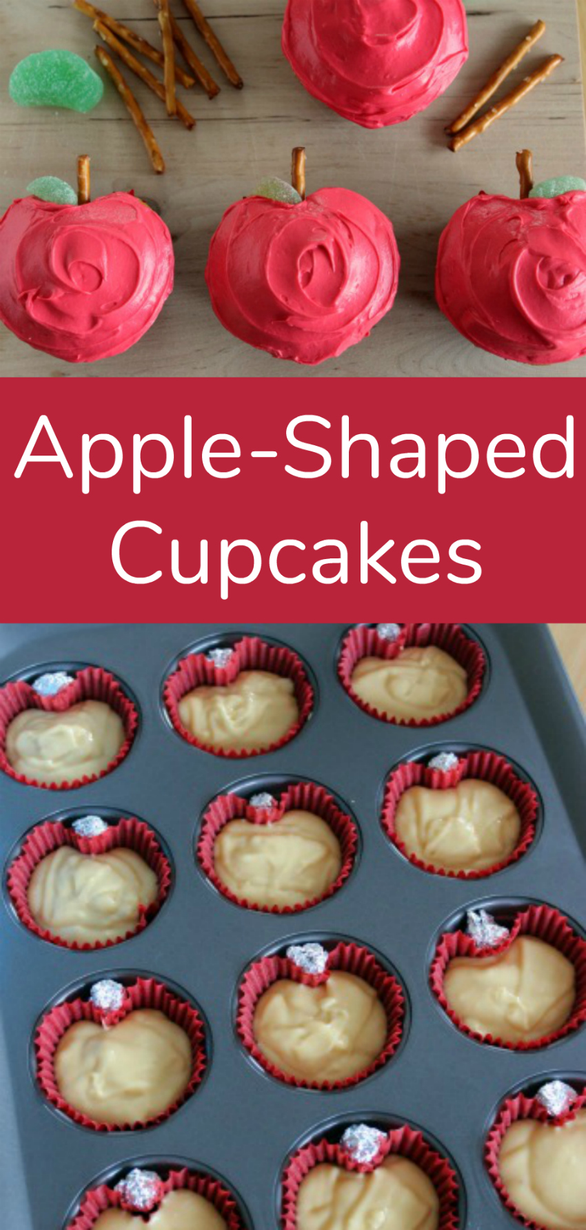 Apple-Shaped Cupcakes to Make