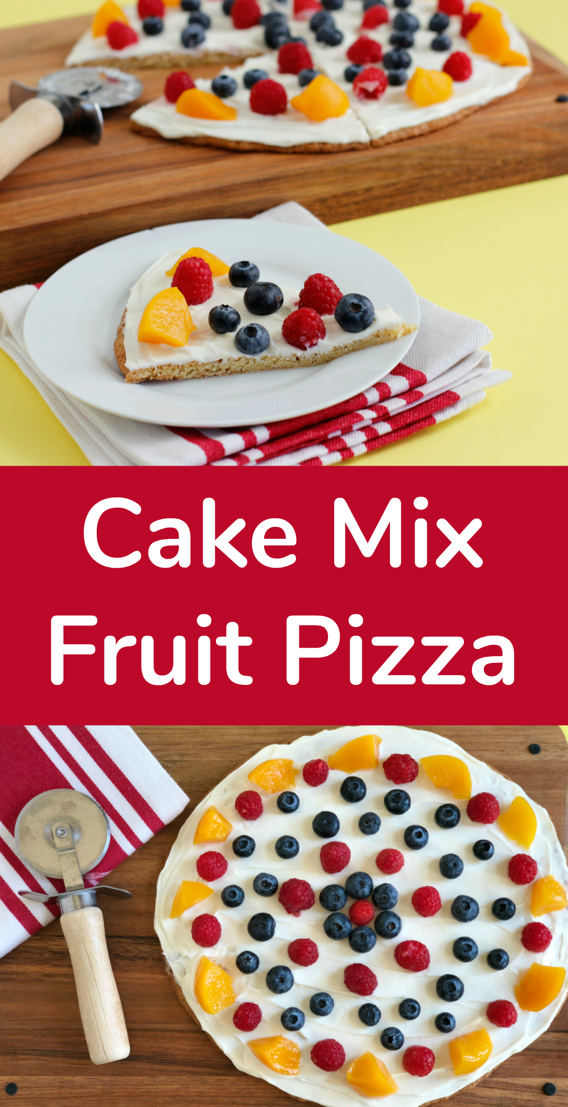 Cake Mix Fruit Pizza Dessert Cookie