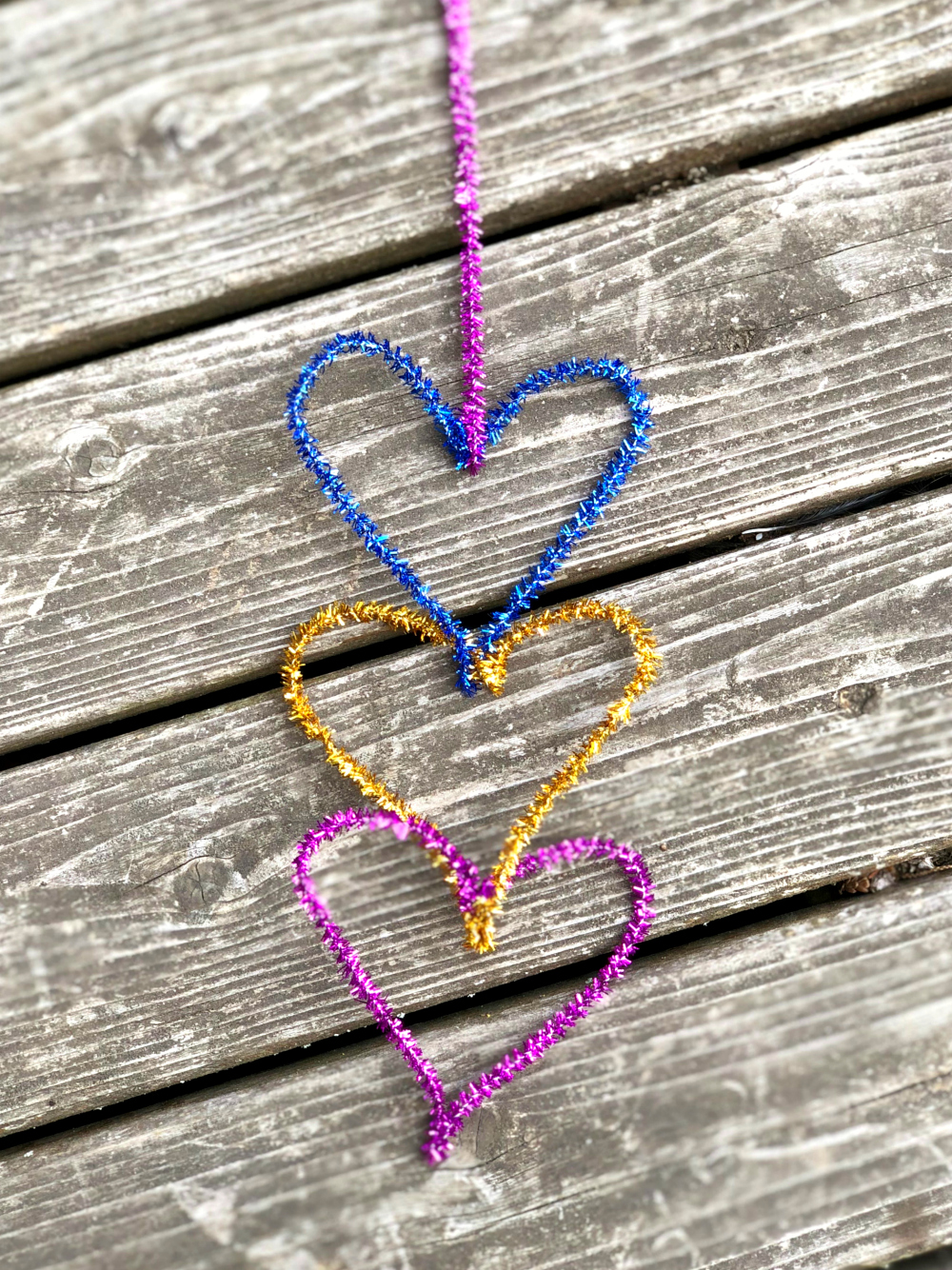 Pipe Cleaner Hearts Connection Through Creativity