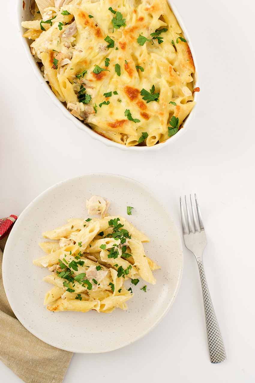 Chicken Alfredo Casserole