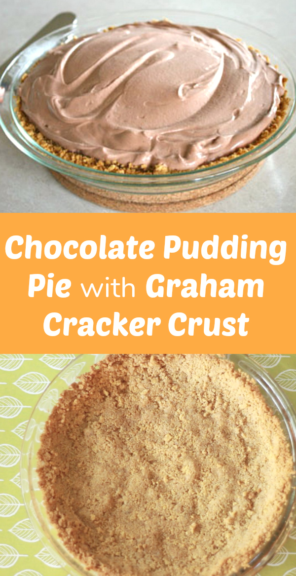 Chocolate Pudding Pie with Graham Cracker Crust