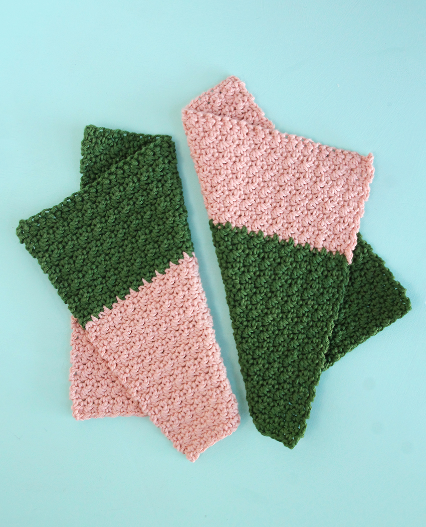 Color Block Washcloths Crochet Tutorial