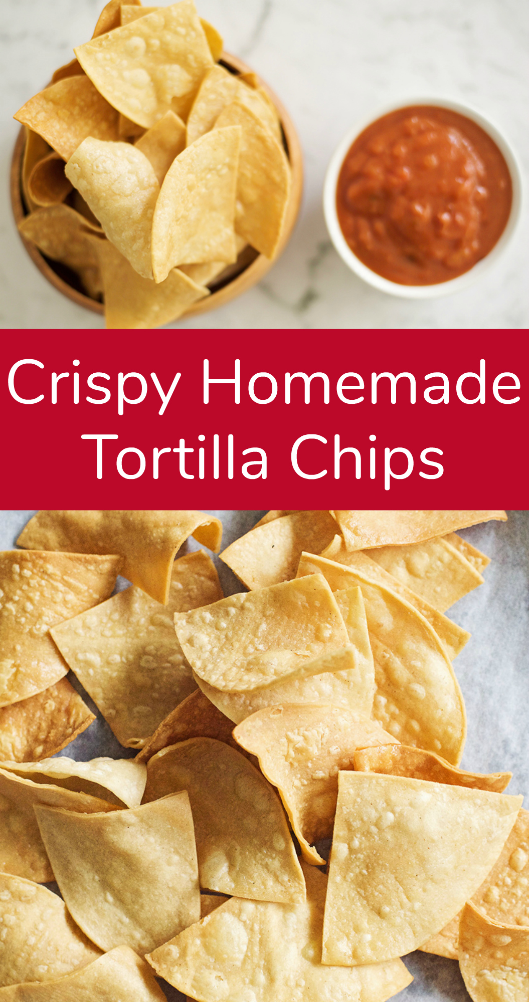 Crispy Homemade Tortilla Chips Appetizer