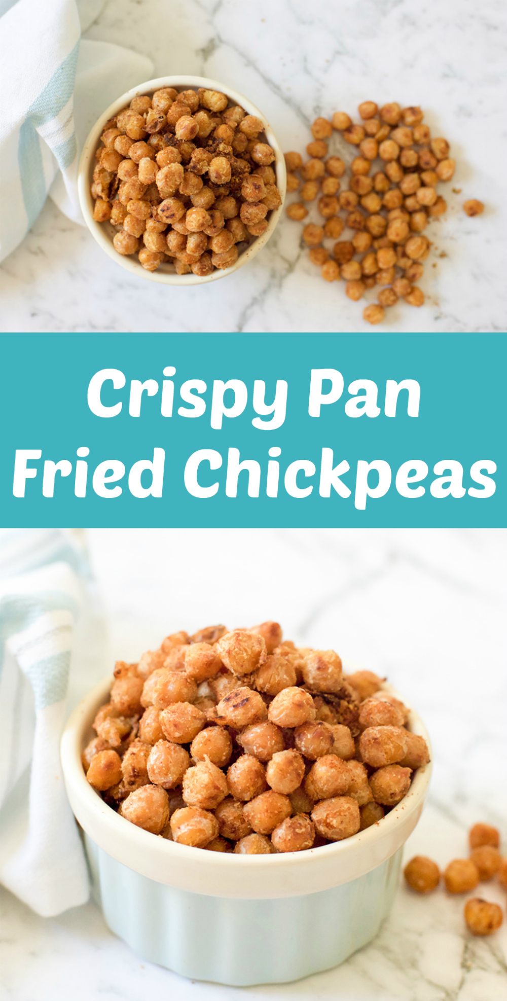 Crispy Pan Fried Chickpeas