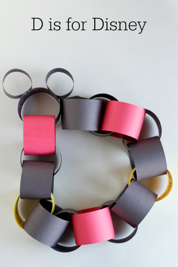 D is for Disney Paper Chain Countdown