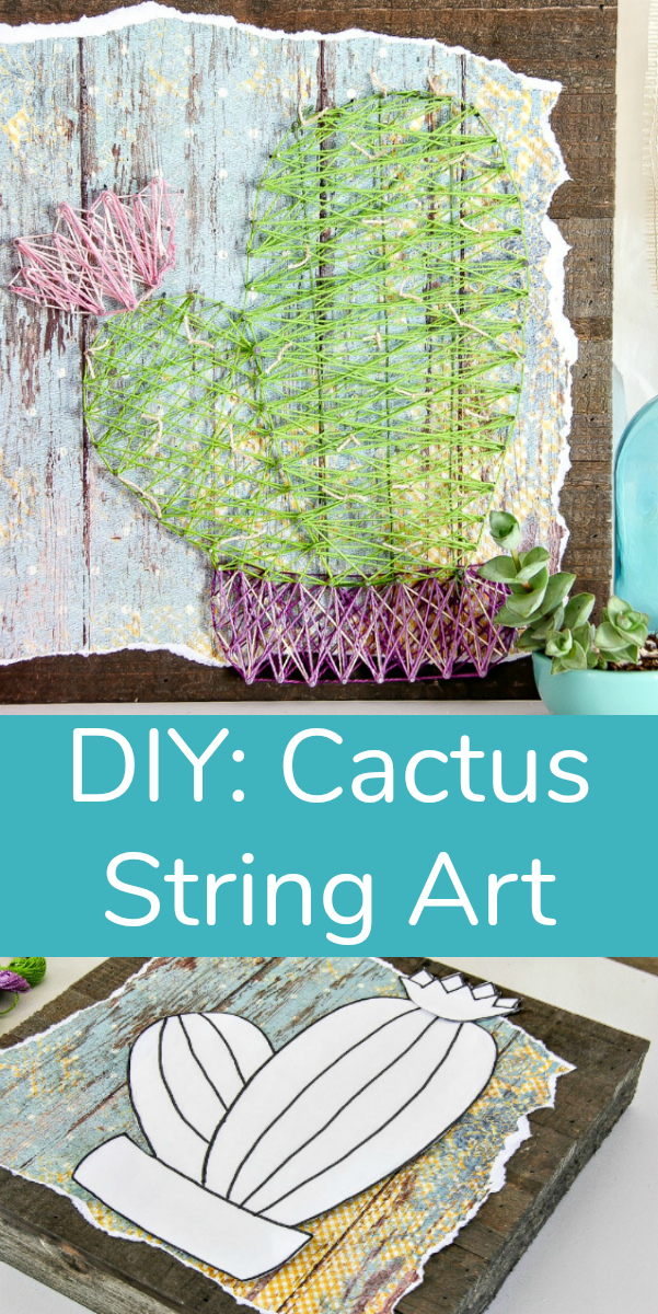 DIY Cactus String Art Piece