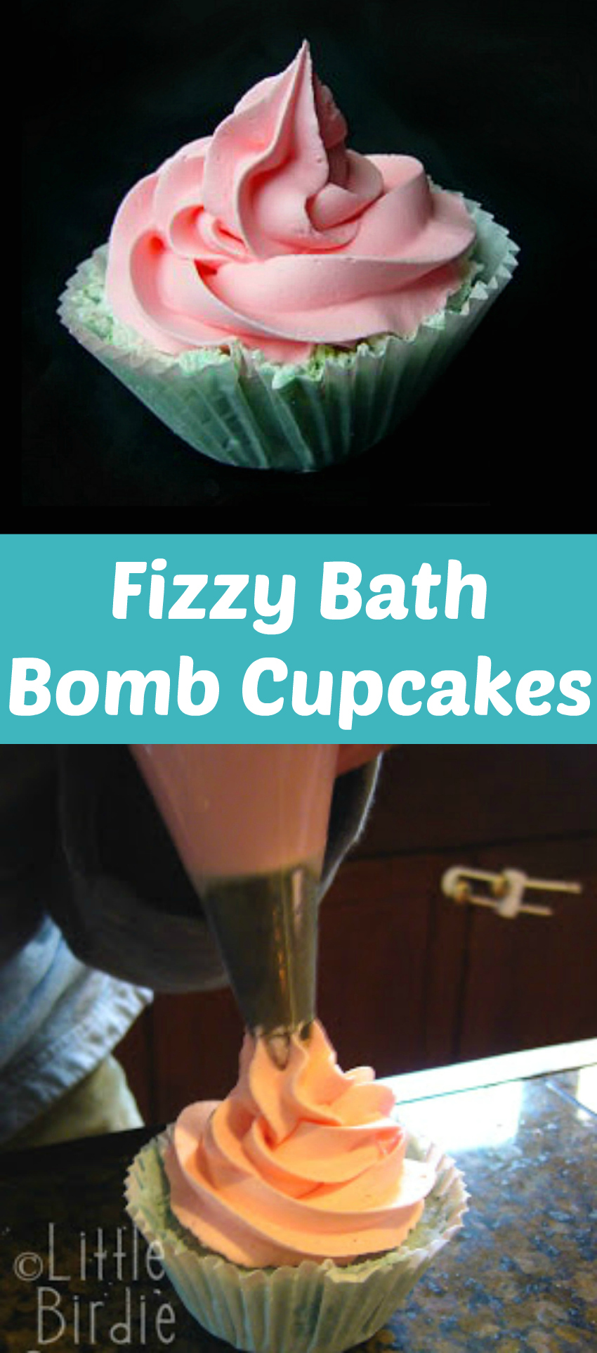DIY Fizzy Bath Bomb Cupcakes