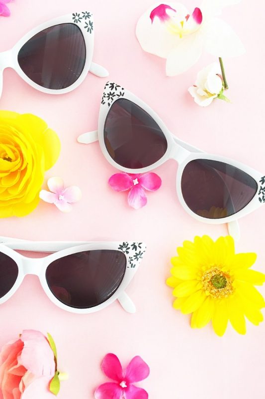 DIY Floral Sunglasses