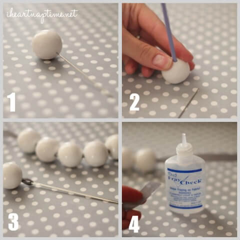 DIY Gumball Necklaces Steps
