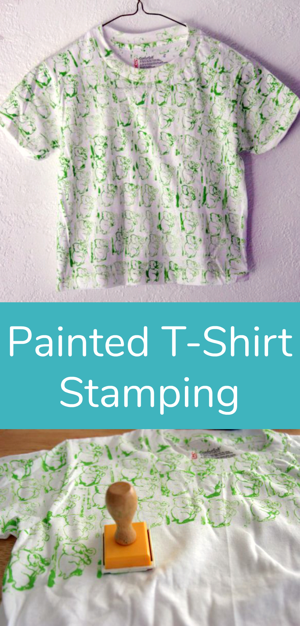 Painted T Shirt Stamping A Craft And Activity Make And Takes