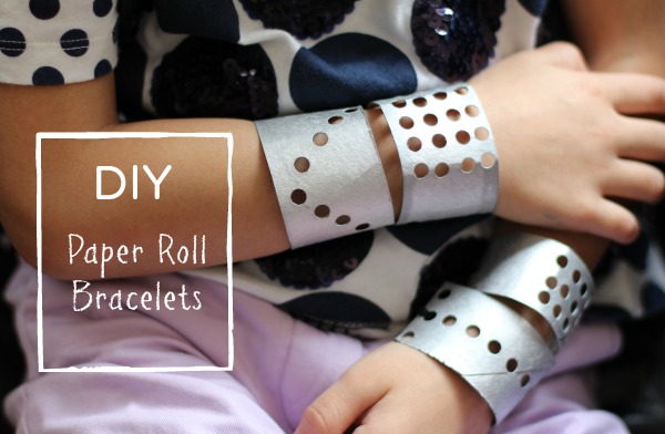 DIY Paper Roll Bracelets